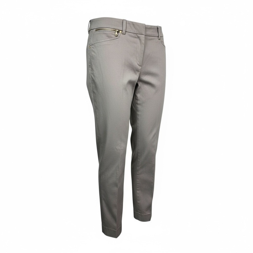 Jones New York Signature Taupe Stretch Ankle Dress Pants‎ Size 4 Workwear Office